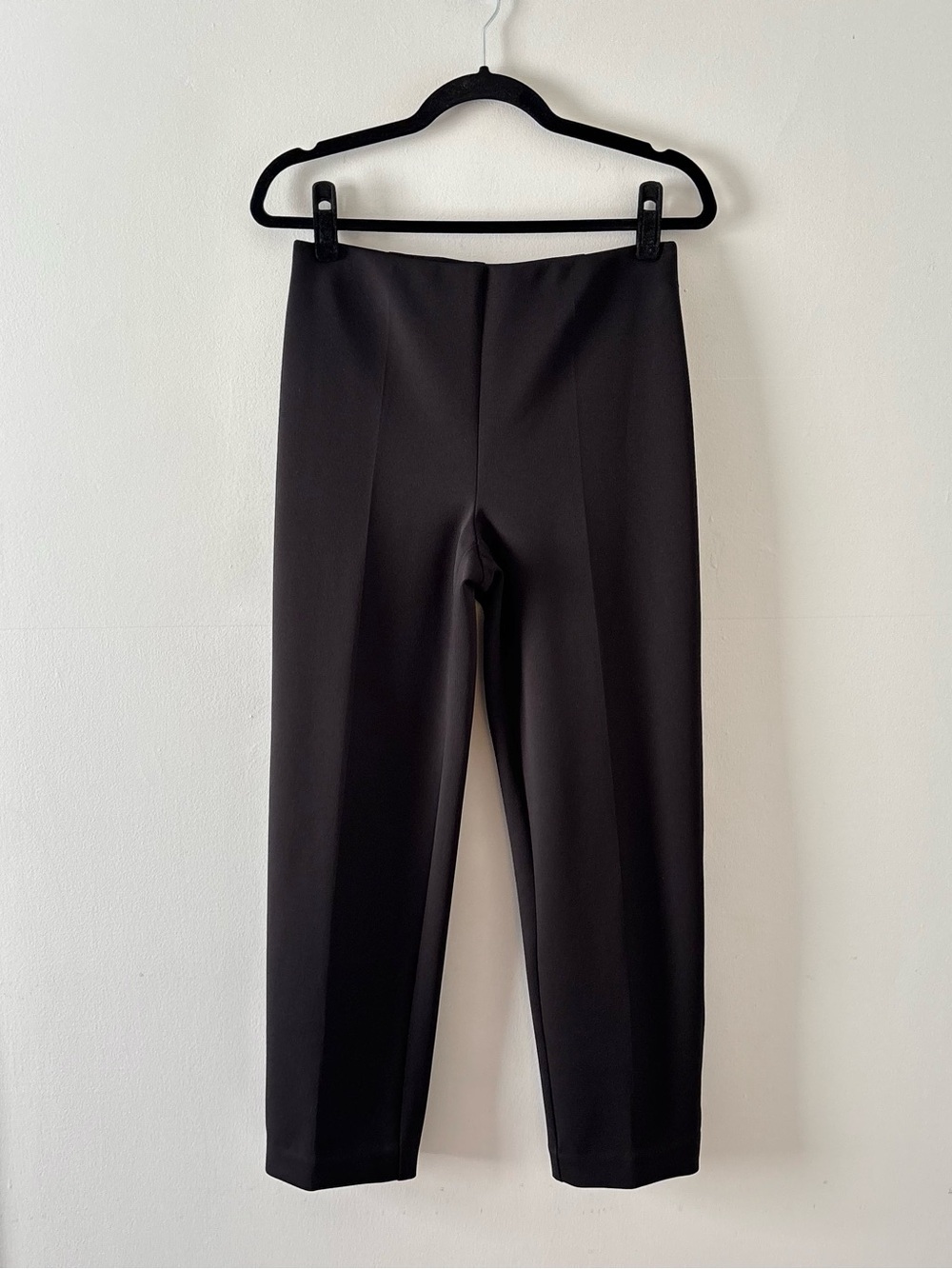 Babaton Pull-On Trousers Ankle Stretch Dress Pants Seamed Black Aritzia